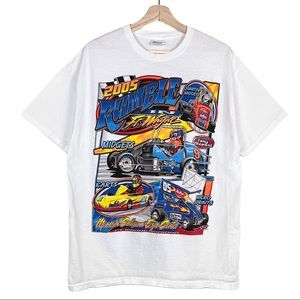Vintage Mens Early 2000s Rumble Racing Shirt!
